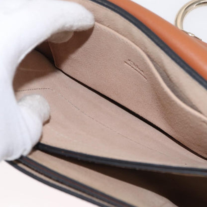 Chloe Faye Shoulder Bag Leather and Suede, BROWN, SUEDE, Shoulder bag