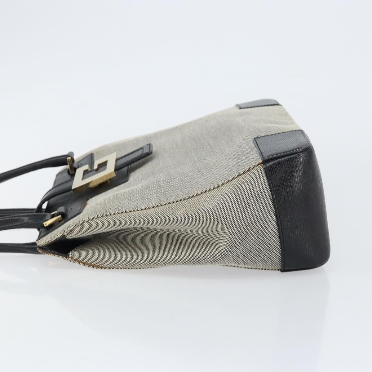 Gucci Vintage square G handbag Canvas, GRAY, CANVAS, Handbag