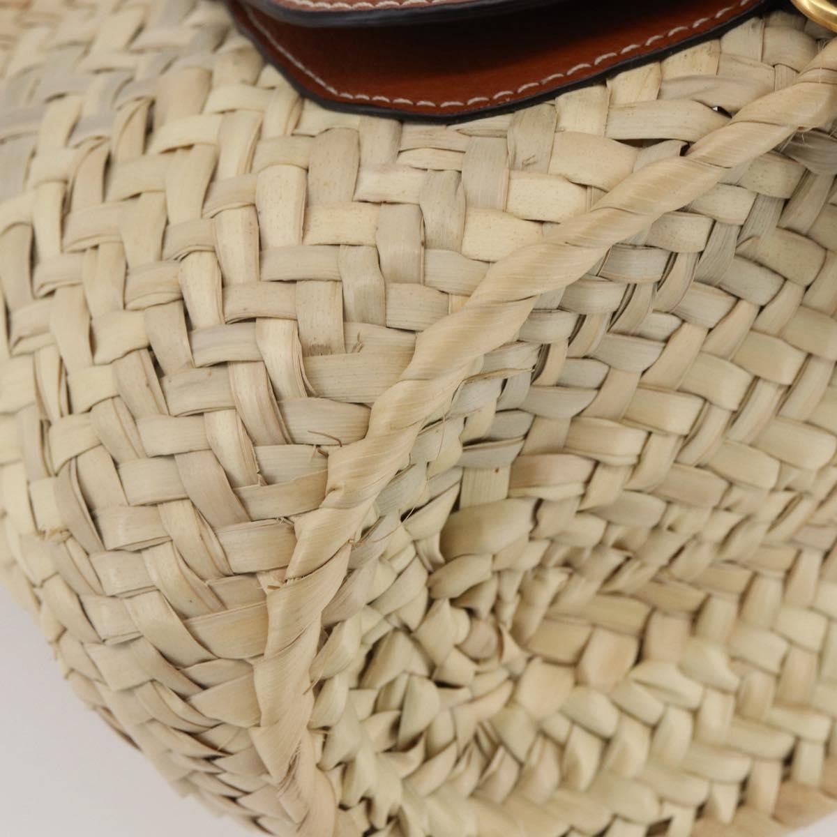 Chloe Marcie Tote RAFFIA, BEIGE, WOOD, Tote bag