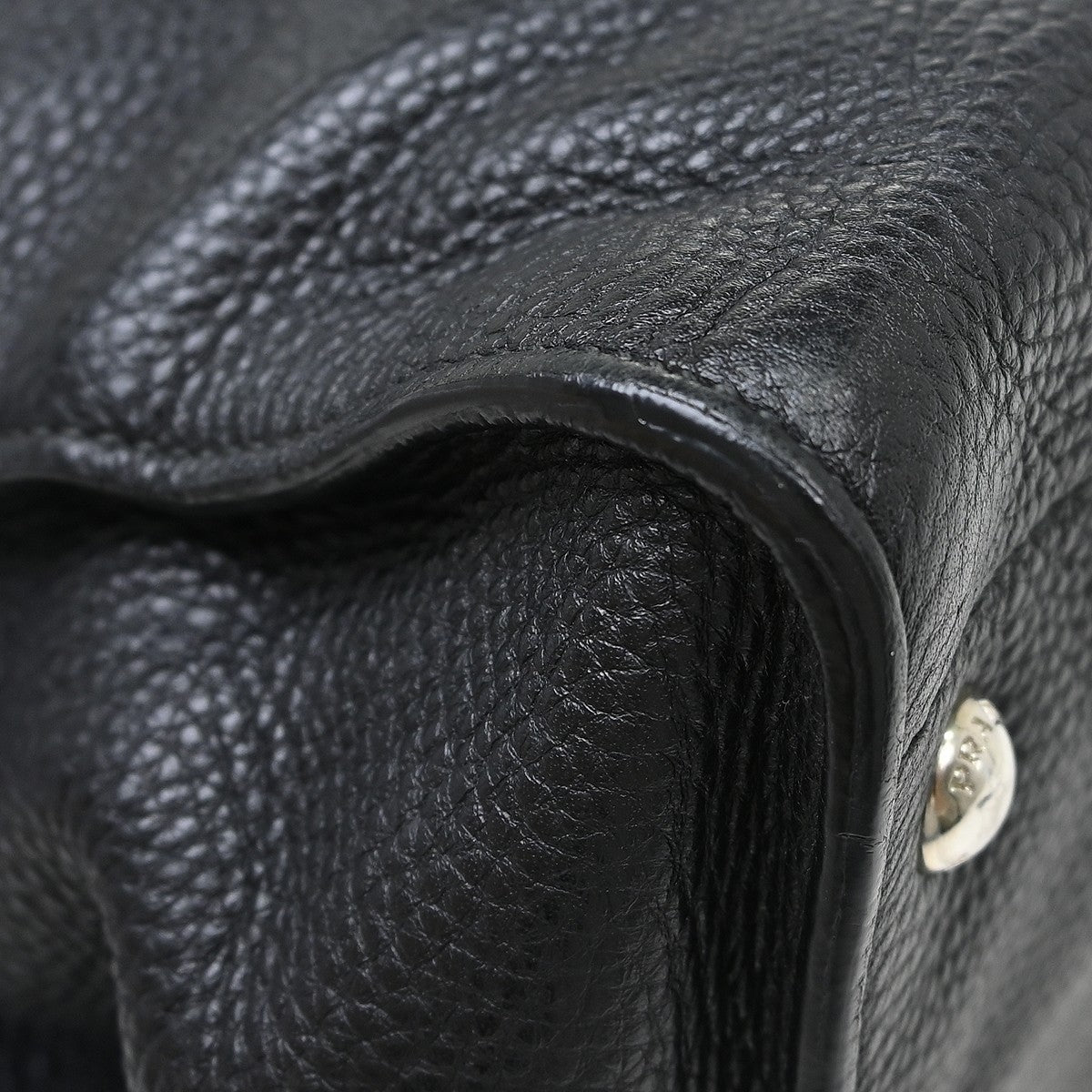 Prada Vitello Daino Convertible Tote Vitello Daino, Black, Leather, Handbag