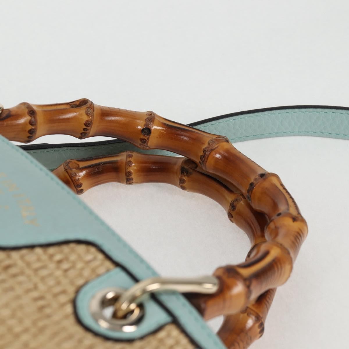 Gucci Bamboo Shopper Tote Straw, BEIGE, WICKER, Tote bag