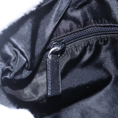 Prada Zip Messenger Quilted Tessuto, BLACK, NYLON, Shoulder bag