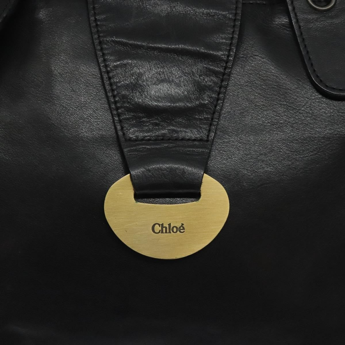 Chloe Vintage Tote bag Leather, BLACK, LEATHER, Tote bag