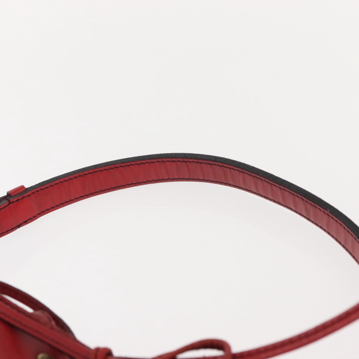 Louis Vuitton Petit Noe Handbag Epi Leather, RED, LEATHER, Shoulder bag