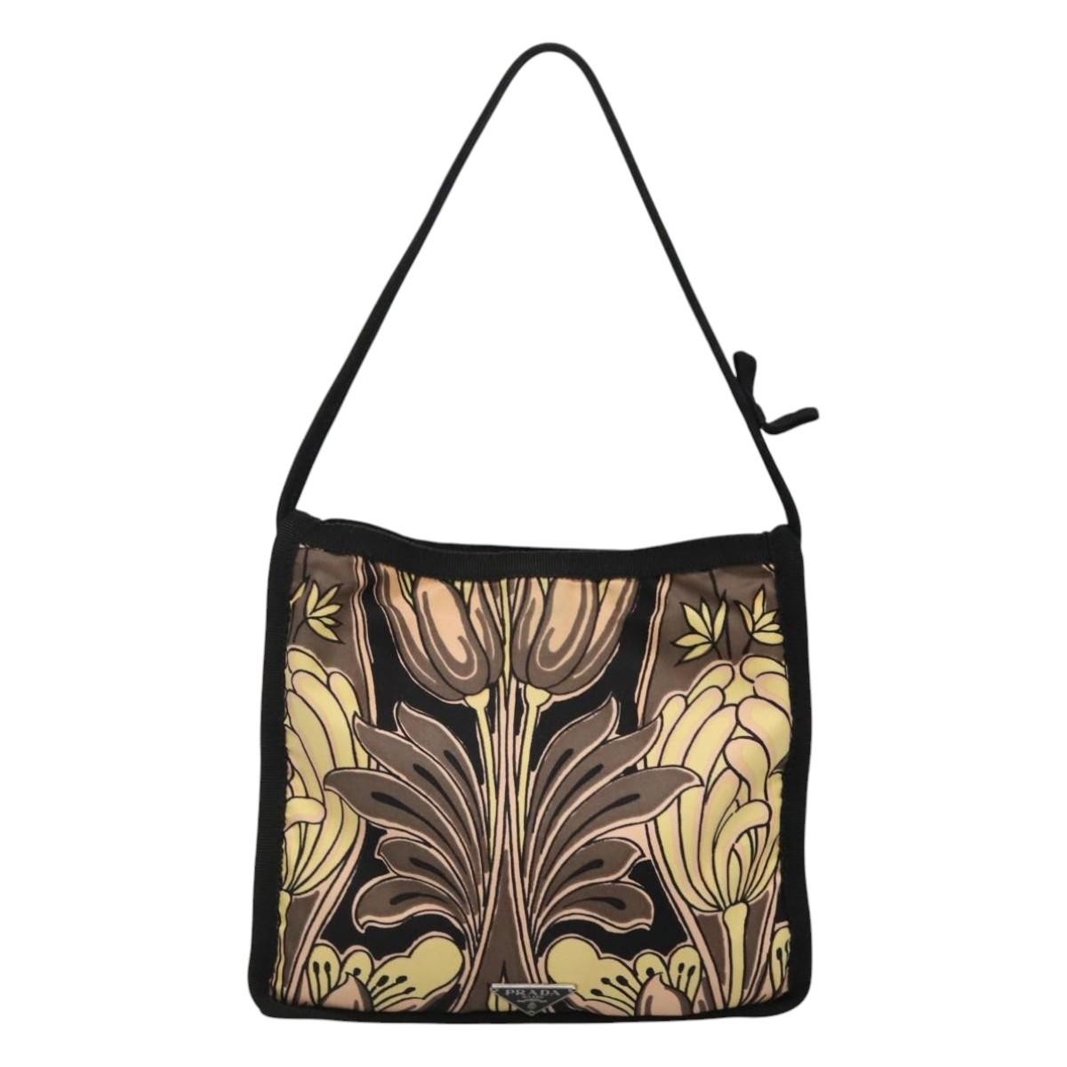 Prada Vintage Handbag Tessuto, BLACK, NYLON, Handbag