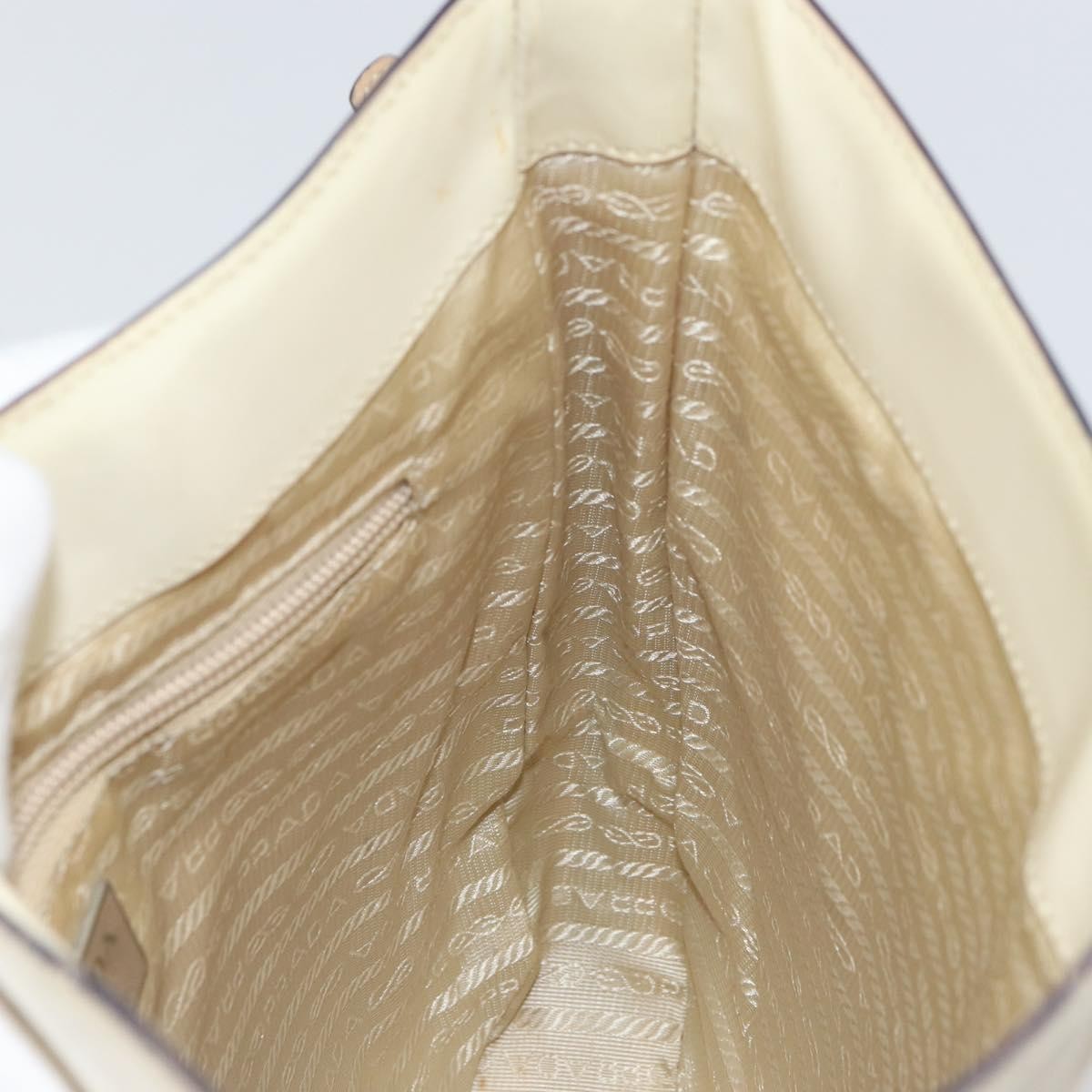 Prada Vintage Shoulder Bag Patent leather, BEIGE, PATENT_LEATHER, Shoulder bag