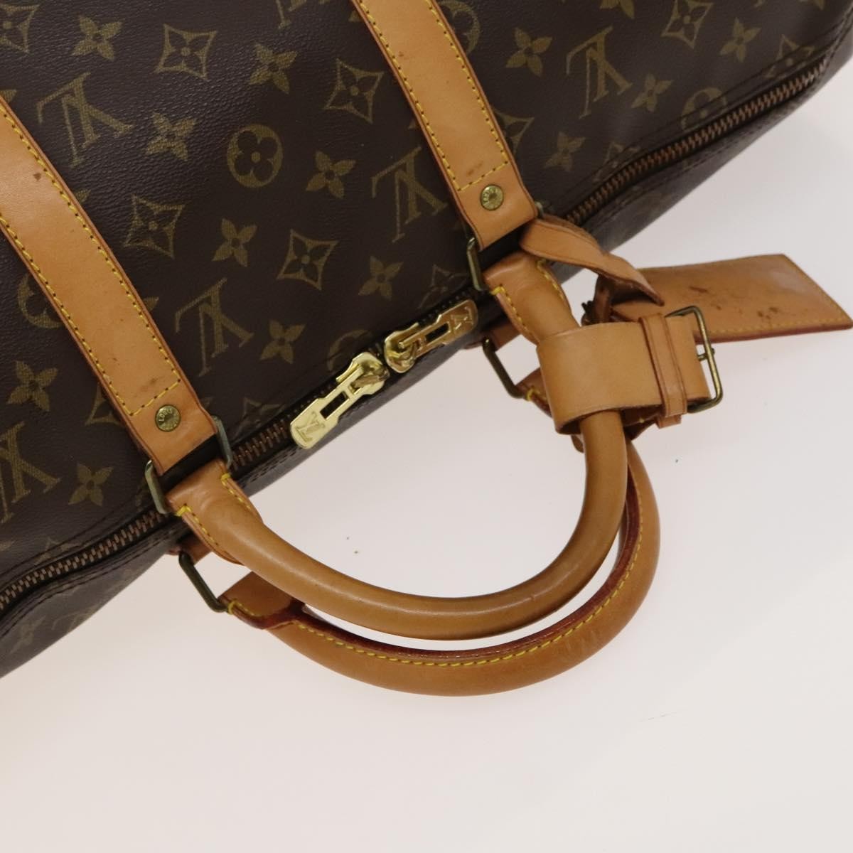 Louis Vuitton Keepall Bag Monogram Canvas, BROWN, CANVAS, Travel bag