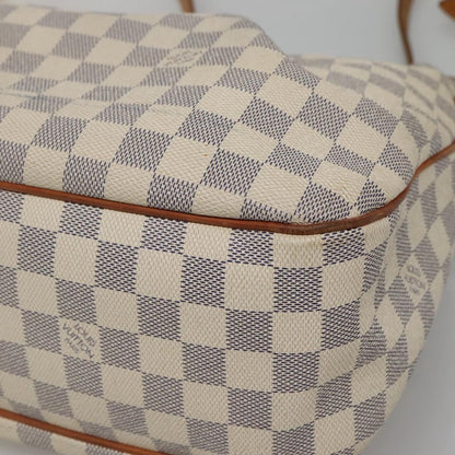 Louis Vuitton Siracusa Handbag Damier, WHITE, CANVAS, Shoulder bag