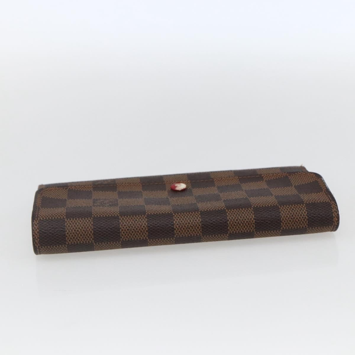 Louis Vuitton Emilie Wallet Damier, BROWN, CANVAS, Wallets