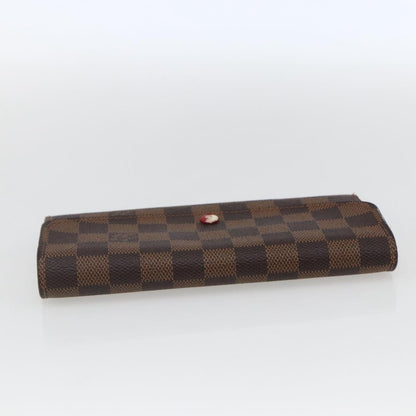 Louis Vuitton Emilie Wallet Damier, BROWN, CANVAS, Wallets