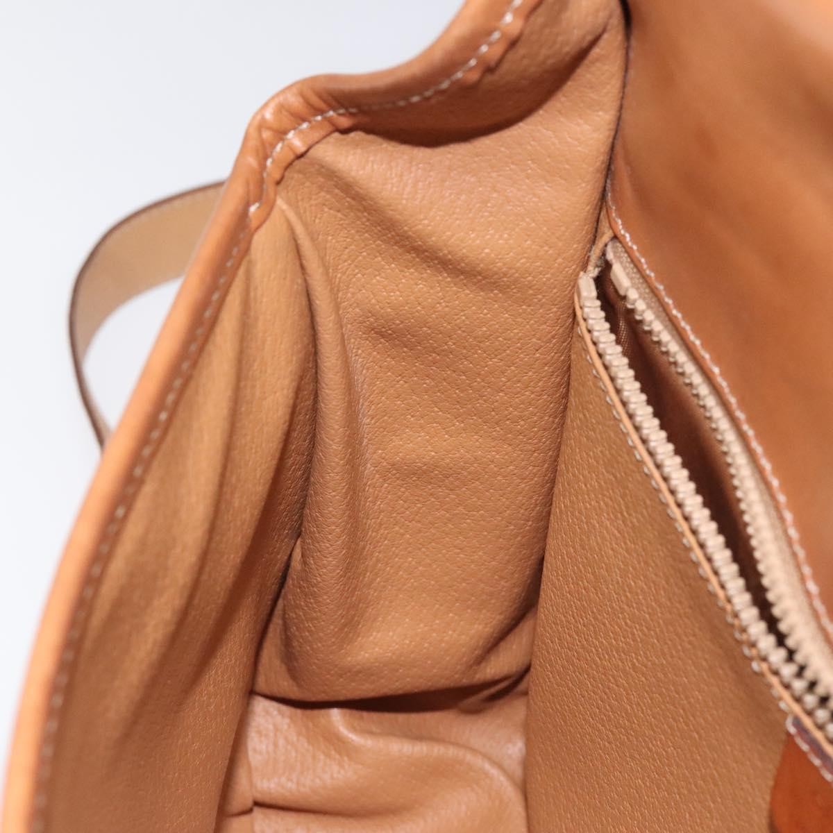 Celine Macadam Shoulder Bag PVC Leather, BROWN, CANVAS, Shoulder bag