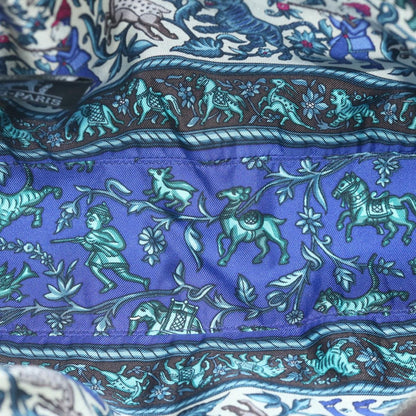 Hermes Vintage Clutch Wool, BROWN, WOOL, Clutche & pouche