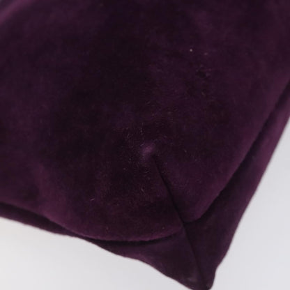 Salvatore Ferragamo Vala Shoulder Bag Suede, PURPLE, SUEDE, Shoulder bag