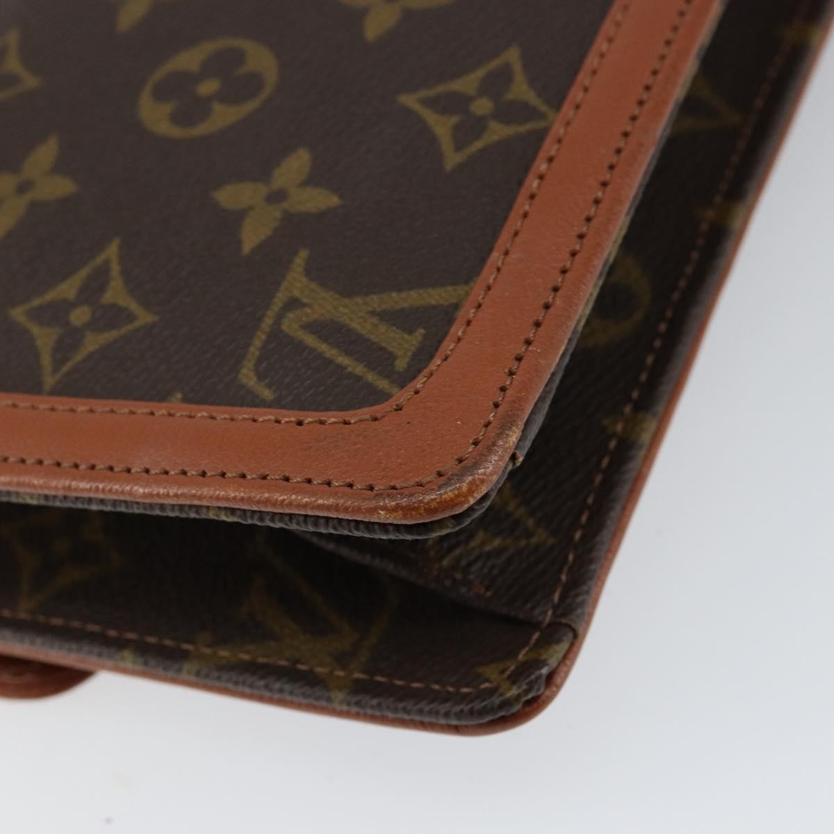 Louis Vuitton Dame Pochette Monogram Canvas, BROWN, CANVAS, Clutche & pouche