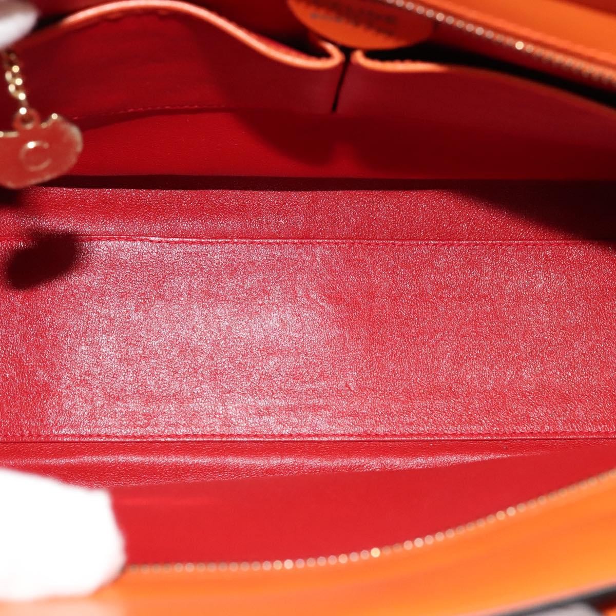 Celine Tote bag Leather, ORANGE, LEATHER, Tote bag