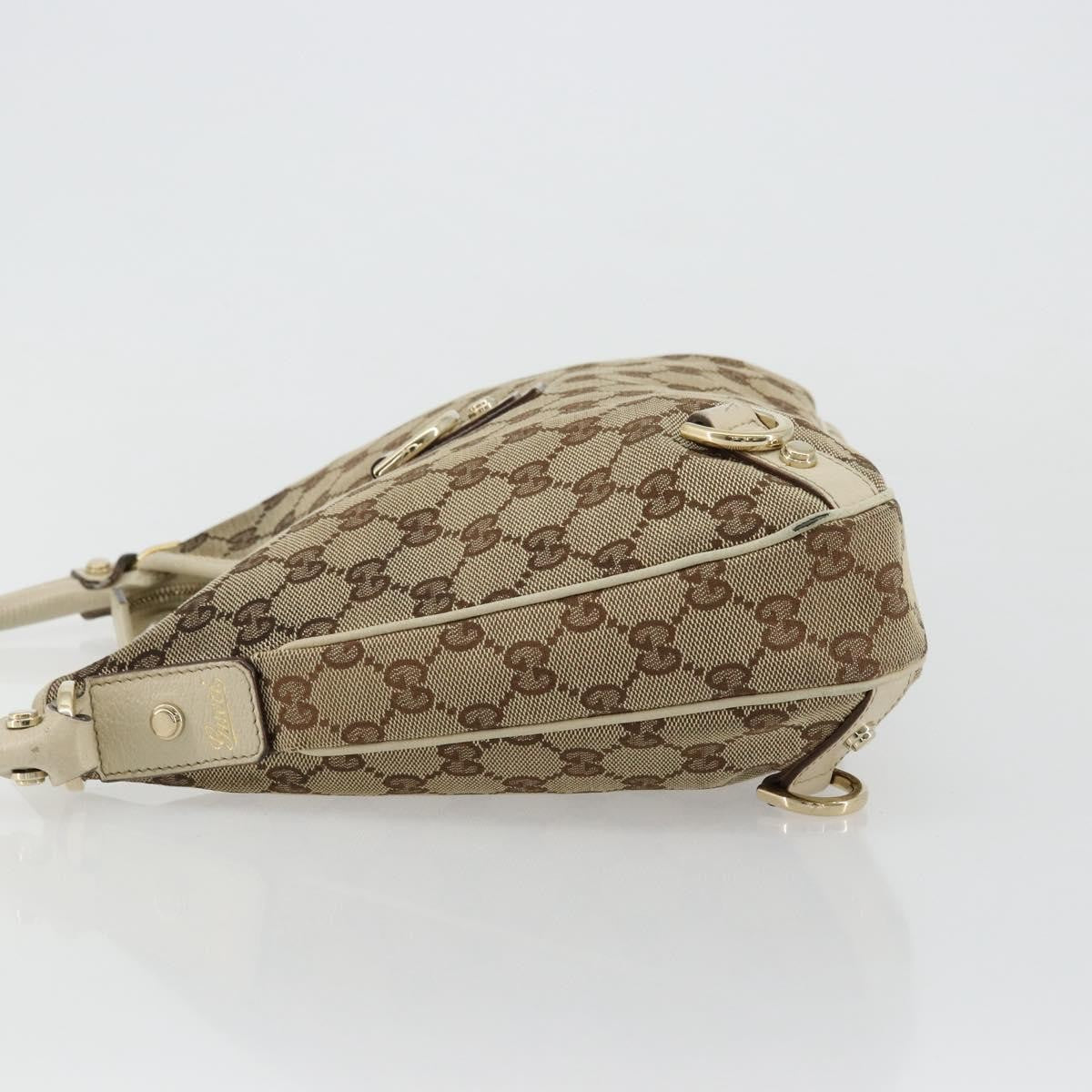 Gucci Abbey Shoulder Bag GG Canvas, Beige, Canvas, Shoulder Bag