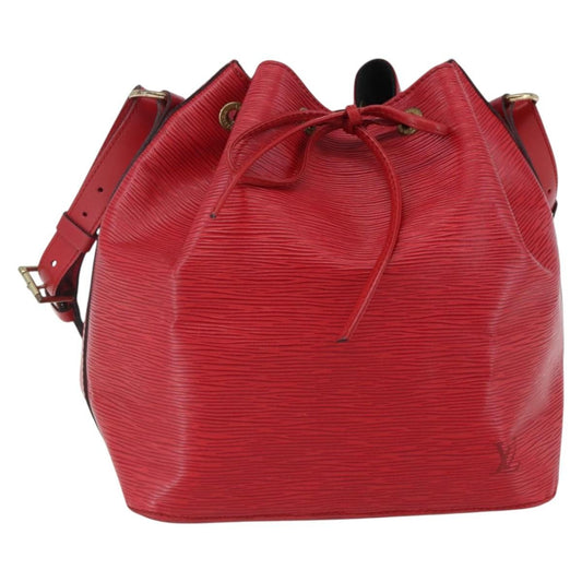 Louis Vuitton Petit Noe Handbag Epi Leather, RED, LEATHER, Handbag