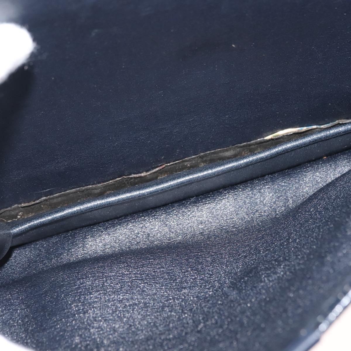 Christian Dior Vintage Trotter Shoulder Bag Canvas, NAVY, CANVAS, Shoulder bag