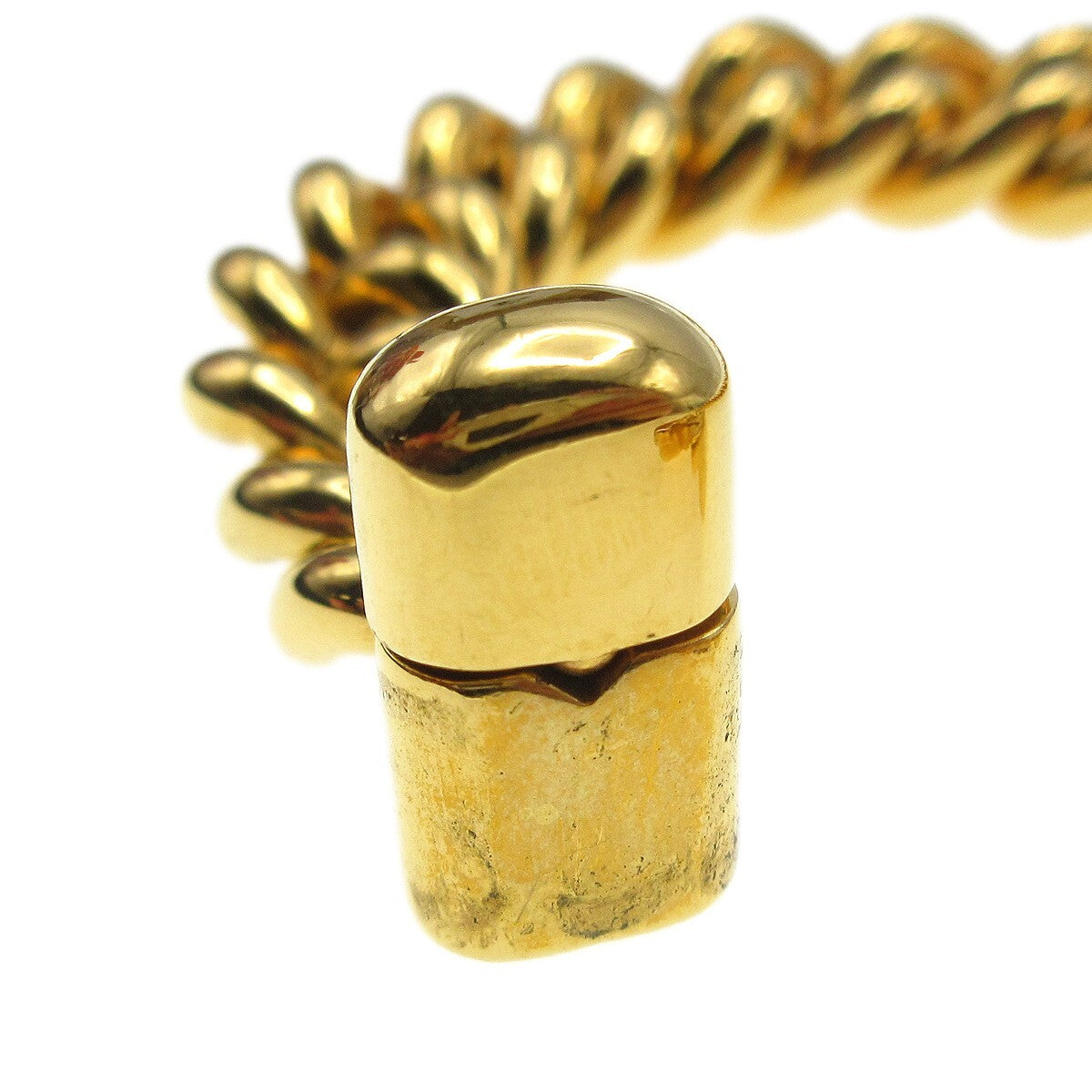 Chanel Vintage CC Turnlock Chain Bracelet Metal, GOLD, GOLD_PLATED, Bracelet