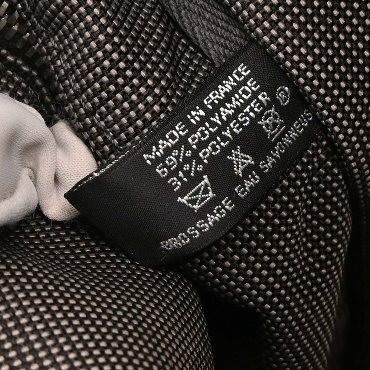 Hermes Fourre Tout Tote Canvas, GRAY, POLYAMIDE, Tote bag