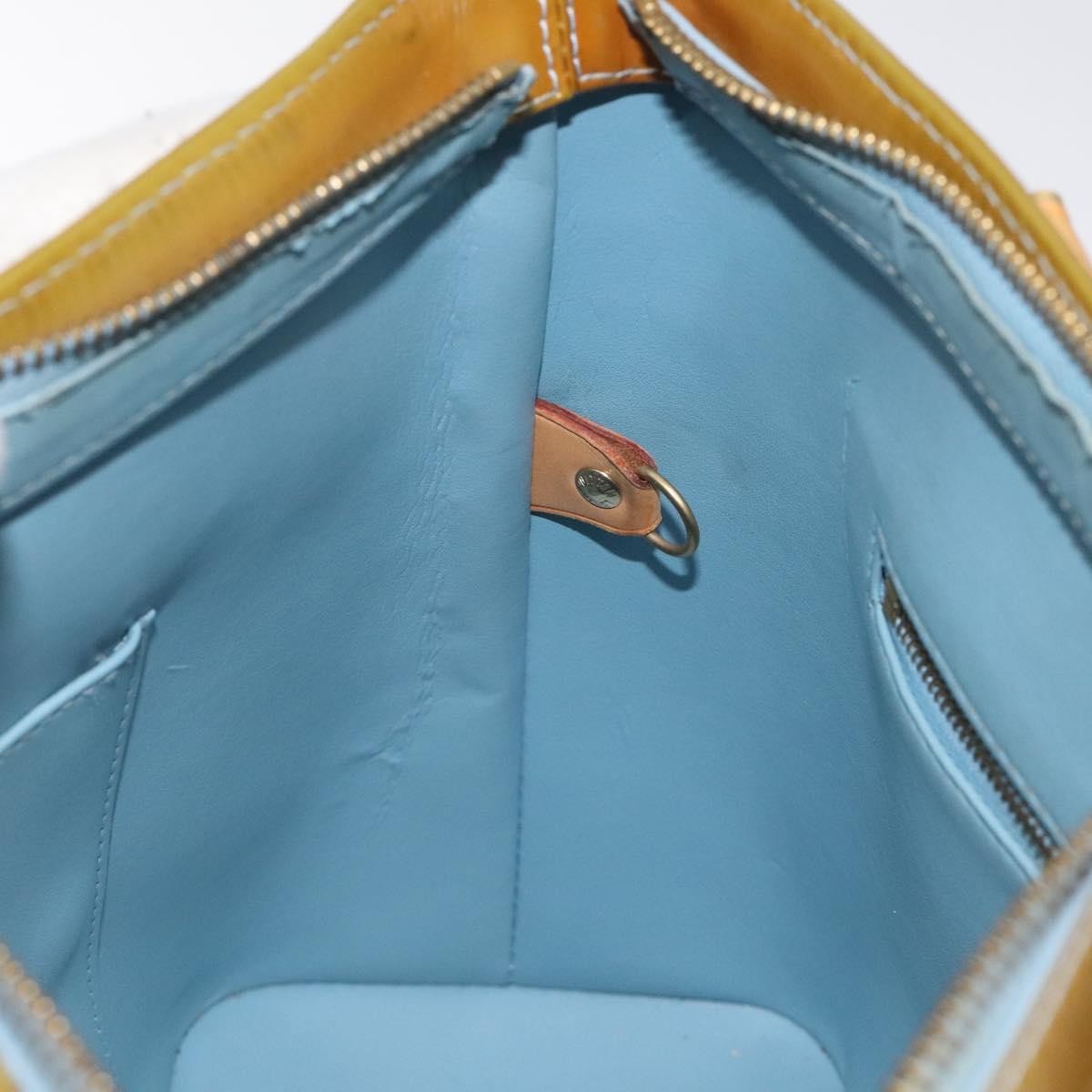 Louis Vuitton Houston Handbag Monogram Vernis, BLUE, PATENT_LEATHER, Handbag