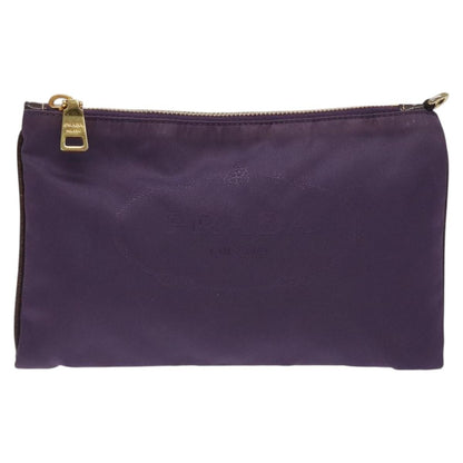 Prada Zip Pouch Tessuto, PURPLE, NYLON, Clutche & pouche