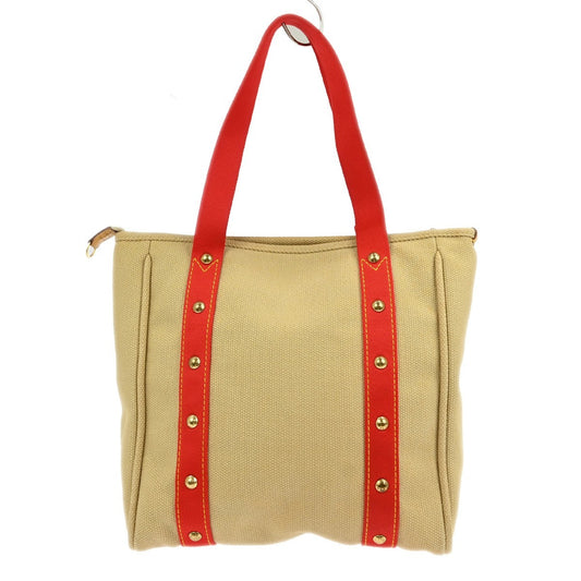 Louis Vuitton Antigua Tote Canvas, BEIGE, CANVAS, Tote bag