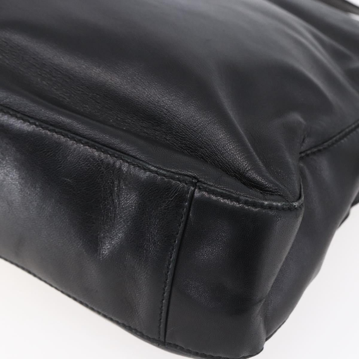 Loewe Anagram Shoulder Bag Leather, BLACK, LEATHER, Shoulder bag