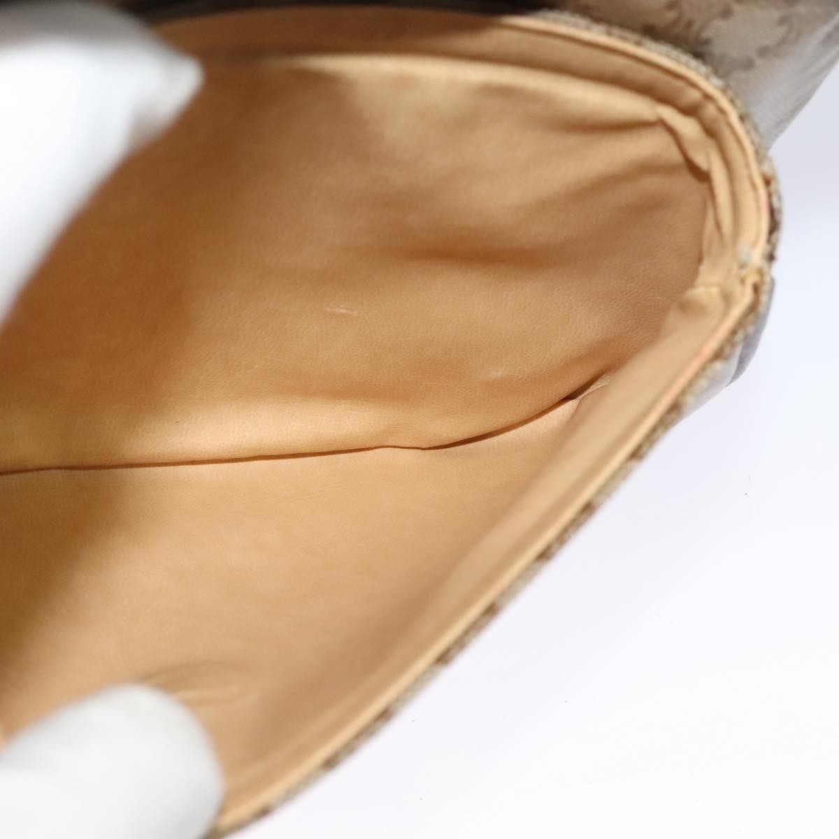 Celine Macadam Shoulder Bag PVC Leather, BEIGE, CANVAS, Shoulder bag