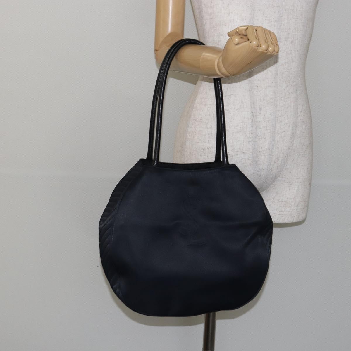 Saint Laurent Vintage Shoulder Bag Nylon, BLACK, NYLON, Shoulder bag