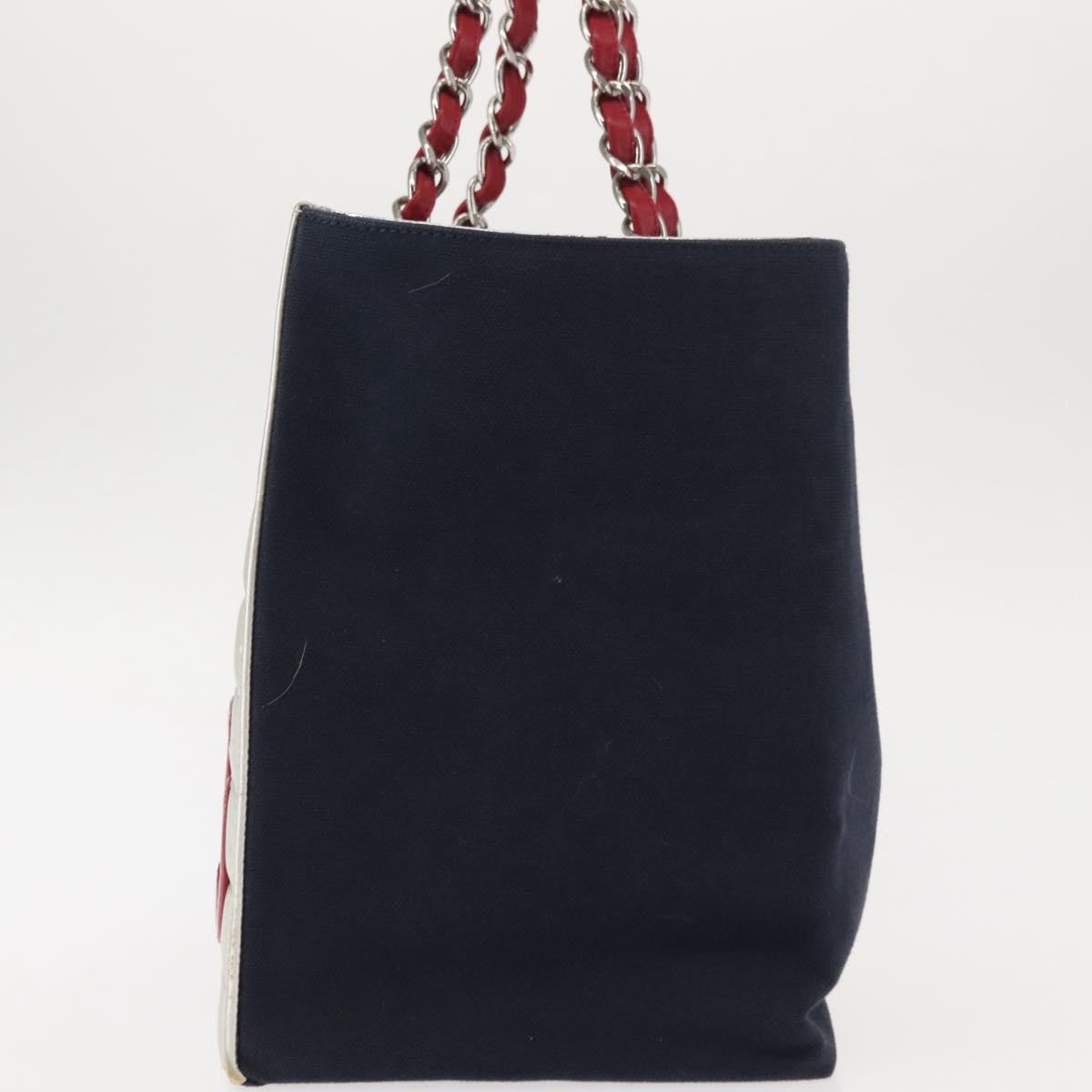 Chanel No.5 Tote Canvas and Leather, NAVY, CANVAS, Tote bag