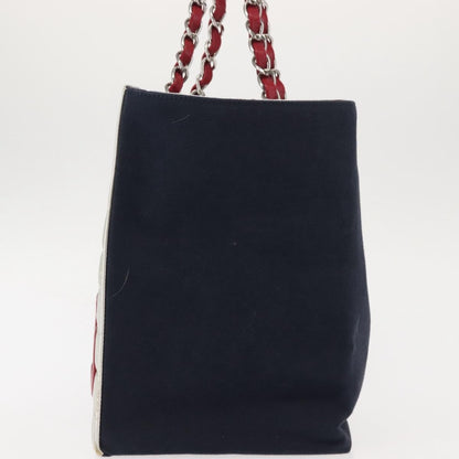 Chanel No.5 Tote Canvas and Leather, NAVY, CANVAS, Tote bag