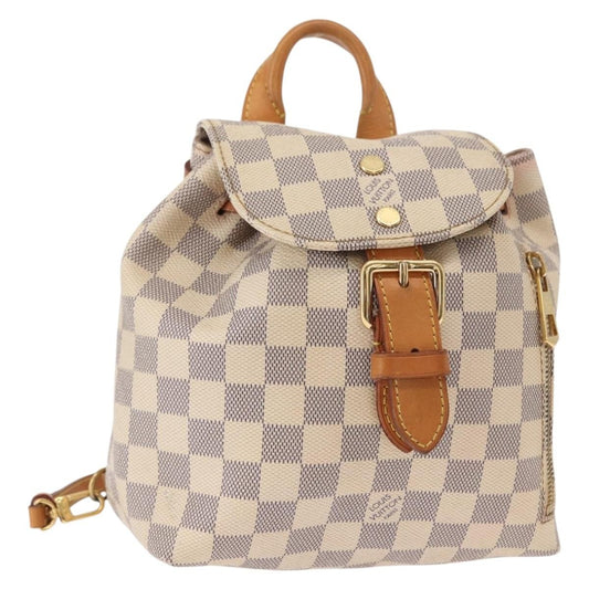 Louis Vuitton Sperone Backpack Damier, WHITE, CANVAS, Backpack