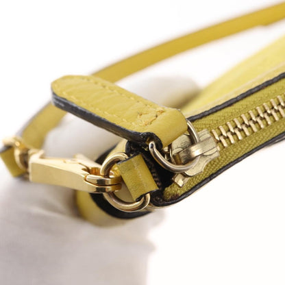 Burberry Vintage Shoulder Bag Leather, YELLOW, LEATHER, Shoulder bag