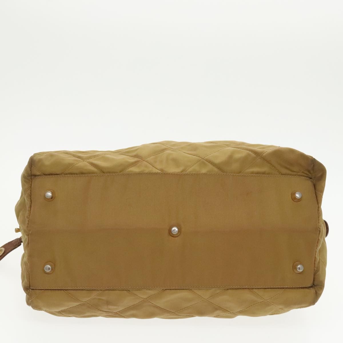 Prada Chain Shoulder Bag Tessuto, BEIGE, NYLON, Shoulder bag