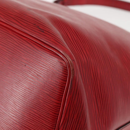 Louis Vuitton Petit Noe Handbag Epi Leather, RED, LEATHER, Shoulder bag