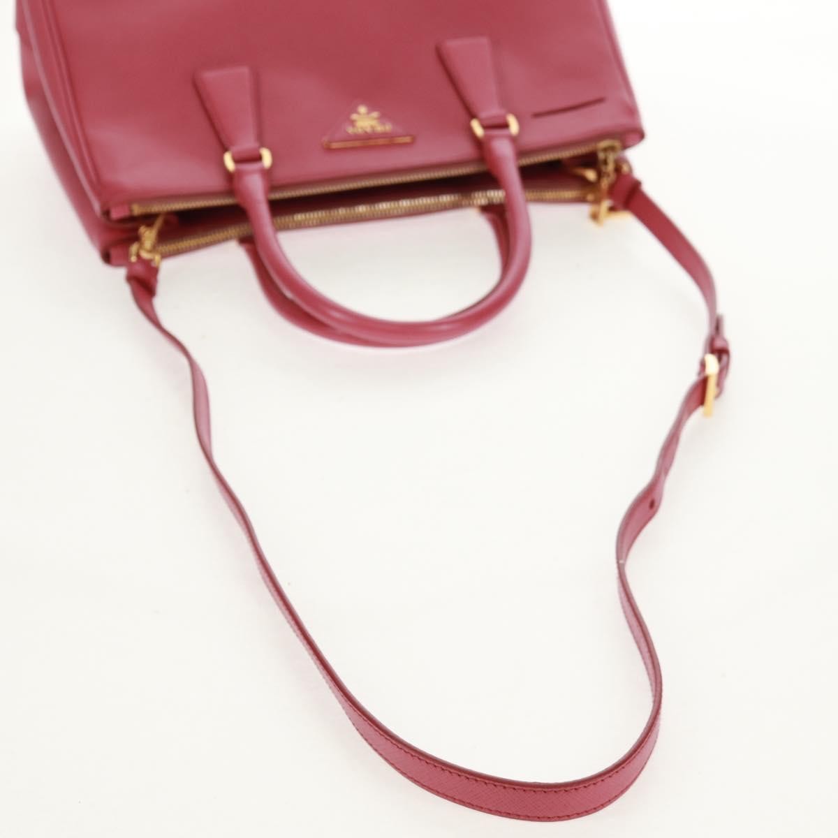 Prada Double Zip Lux Tote Saffiano Leather, Pink, Leather, Handbag