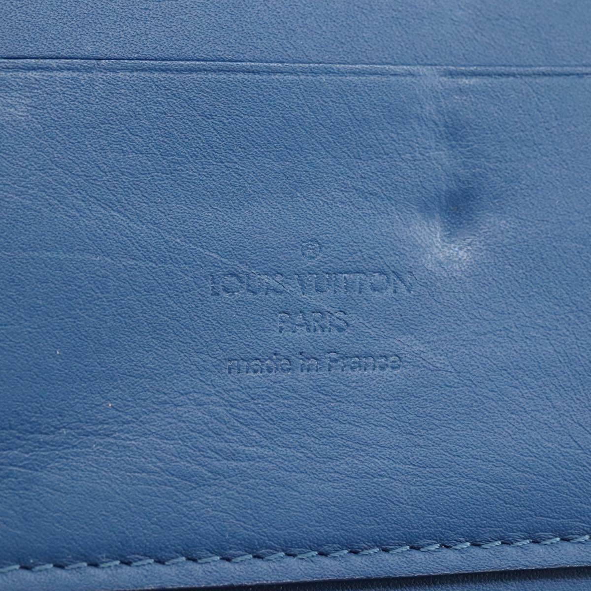 Louis Vuitton Atoll Organizer Wallet Damier Infini Leather, BLUE, LEATHER, Wallets