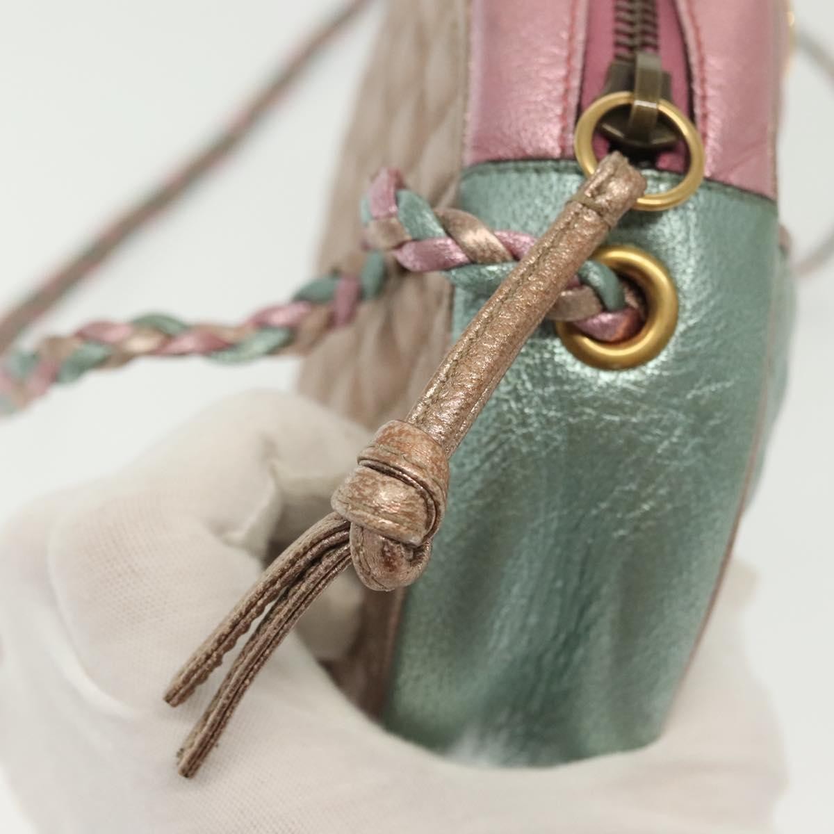 Gucci Trapuntata Camera Shoulder Bag Quilted Laminated Leather, MULTICOLOUR, LEATHER, Shoulder bag