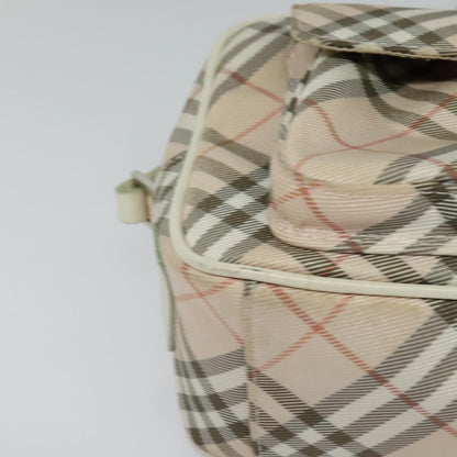 Burberry Nova Check Blue Label Canvas, PINK, CANVAS, Shoulder bag