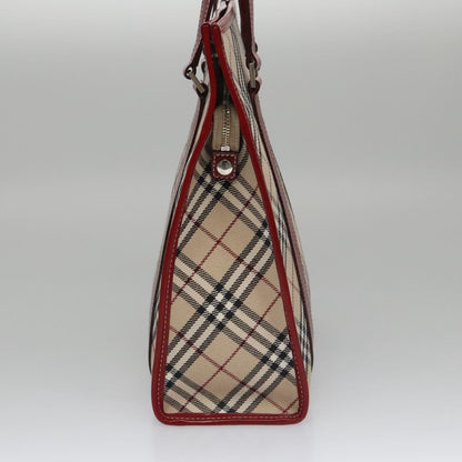 Burberry Nova Check Tote Canvas and Leather, BEIGE, CANVAS, Tote bag