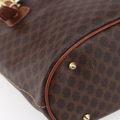 Celine Vintage Macadam Tote bag Canvas, BROWN, CANVAS, Tote bag