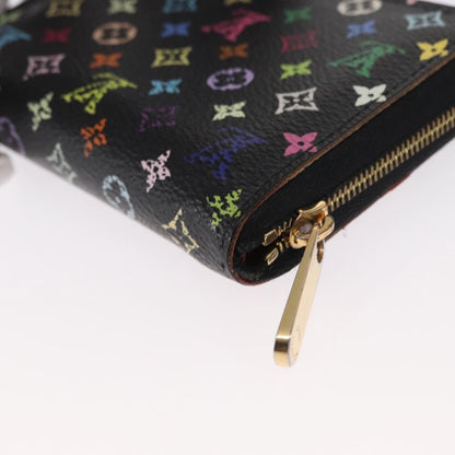 Louis Vuitton Porte-Monnaie Zippy Wallet Monogram Multicolor, BLACK, CANVAS, Wallets