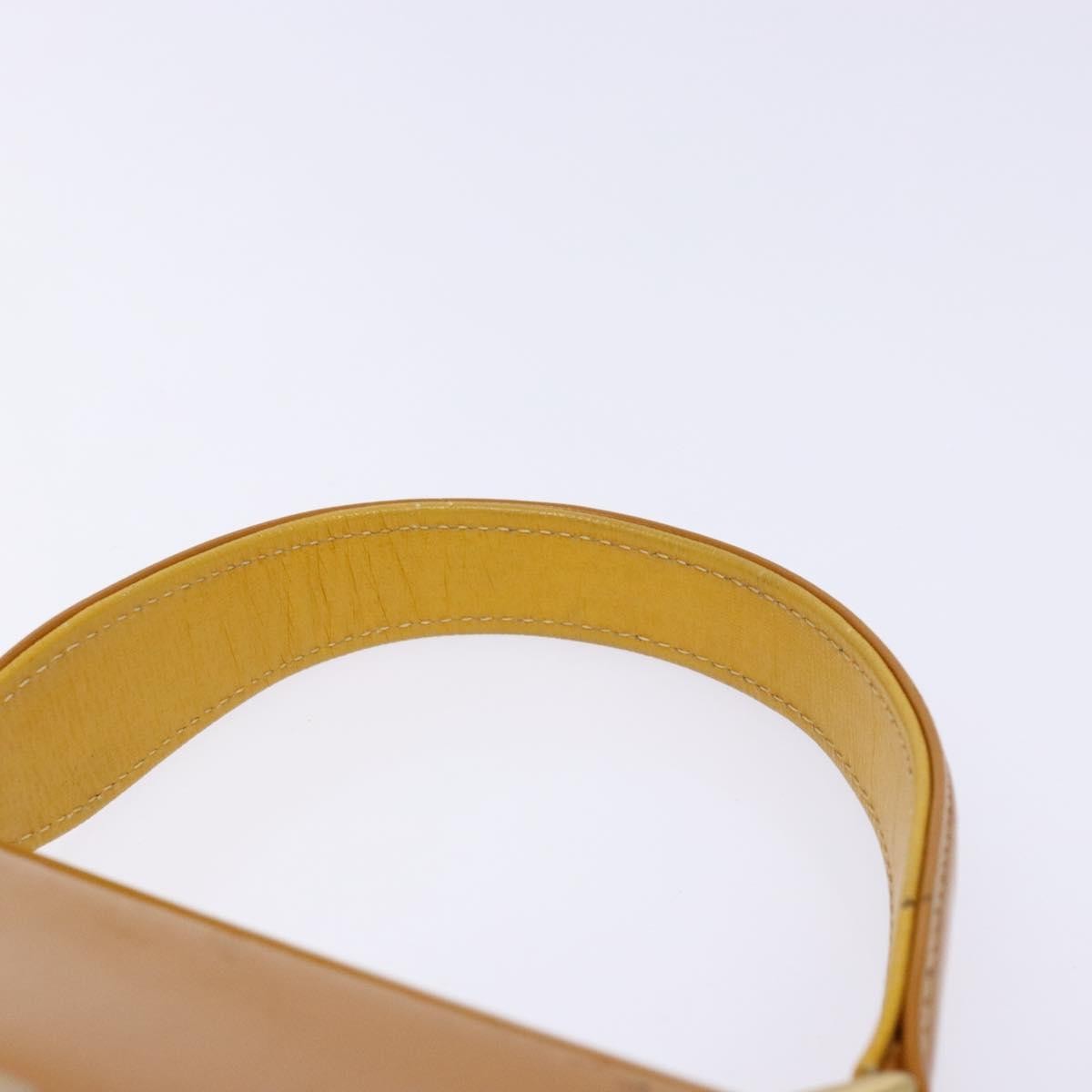 Burberry Vintage Handbag Leather, YELLOW, LEATHER, Handbag