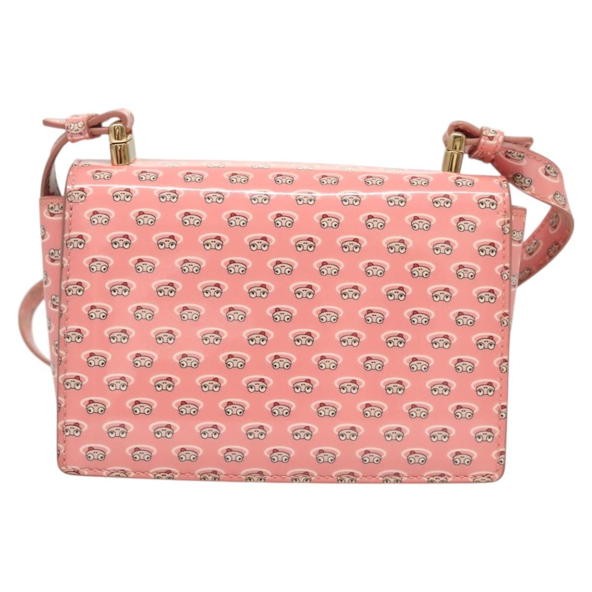 Salvatore Ferragamo Vala Shoulder Bag Patent Leather, PINK, PATENT_LEATHER, Shoulder bag