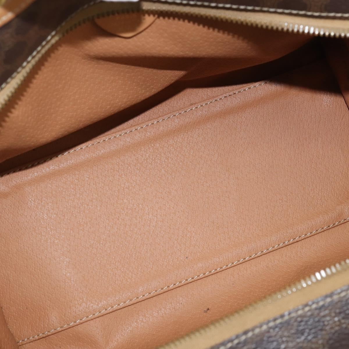 Celine Vintage Macadam Tote bag Canvas, BROWN, CANVAS, Tote bag