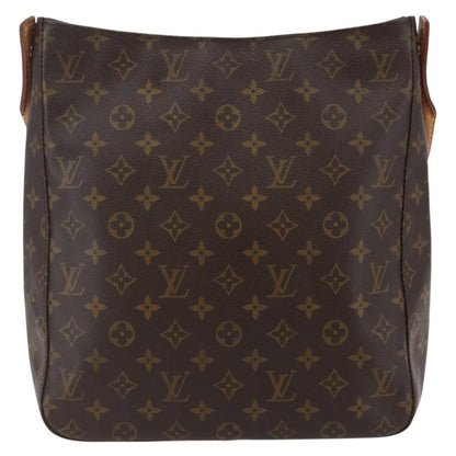 Louis Vuitton Looping Handbag Monogram Canvas, BROWN, CANVAS, Handbag
