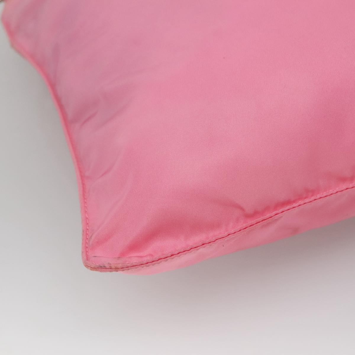 Prada Front Pocket Messenger Bag Tessuto, PINK, NYLON, Shoulder bag