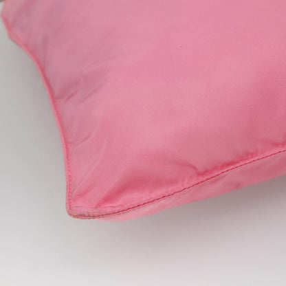 Prada Front Pocket Messenger Bag Tessuto, PINK, NYLON, Shoulder bag