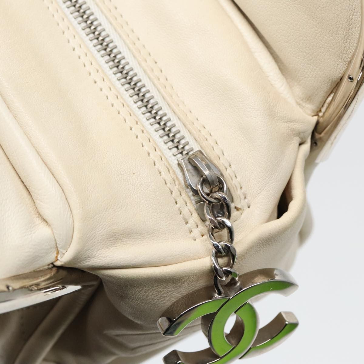 Chanel Ultimate Soft Frame Bag Quilted Calfskin, WHITE, LEATHER, Handbag